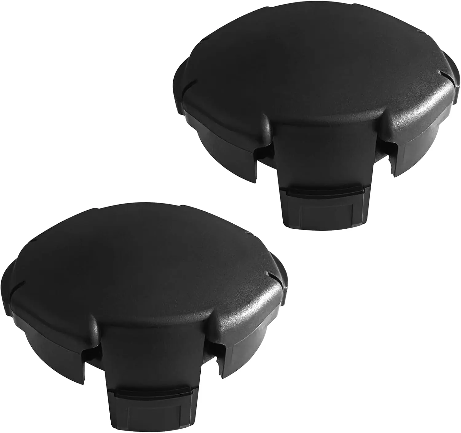 2-Pack 4-Inch Durable Synthetic Replacement Wear Cap Spool Covers for Echo Speed Feed 400 Trimmer Heads, Press-On Fit, Resistant, Easy Installation, Boosts Trimming Performance, Compatible with SRM-225, SRM-230, PAS-225, SRM-2620 & More Models