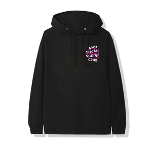 Anti Social Social Club x Fragment Pink Bolt Hoodie (FW19) Black (men) by StockX