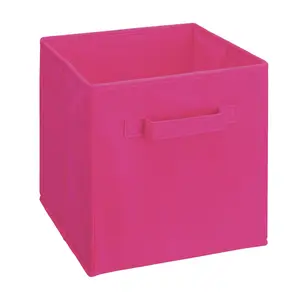 ClosetMaid Cubeicals Fabric Drawer, Open Storage Organizing Bin, Bright Pink