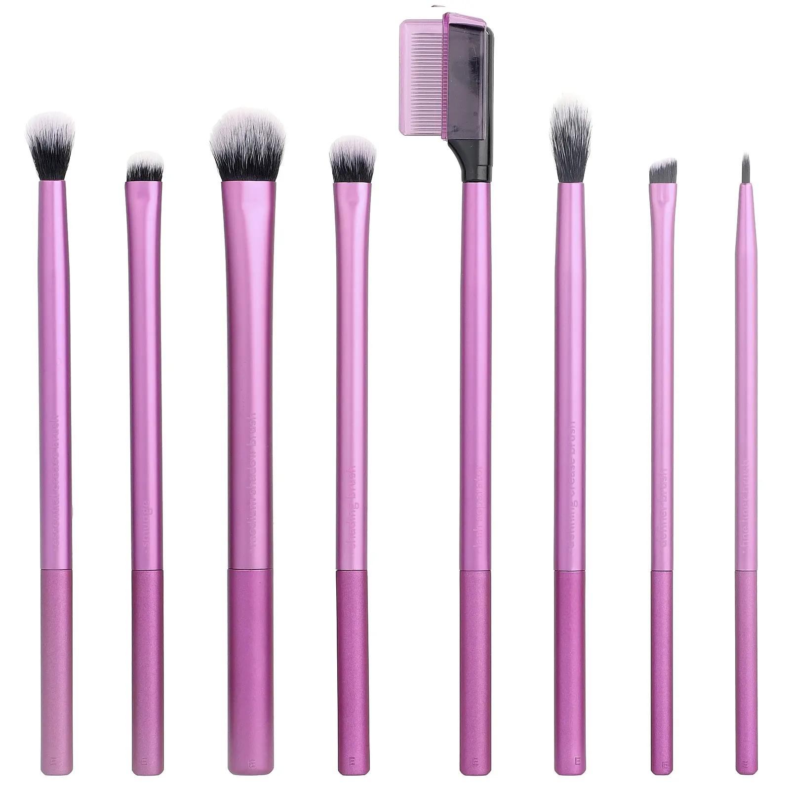 Real Techniques Everyday Eye Essentials Brush Set, For Eye, 8 Brushes