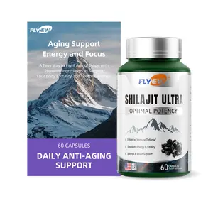de FLYNEW Optimal Potency Shilajit Ultra Adaptogen Energy Stamina Immune Antioxidants Made in USA 60 Capsules - Healthcare, Anti-aging Support