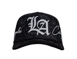 BIGG BOSS LOS ANGELES MENS BLACK SNAPBACK HAT BBLACAL BLKWHT