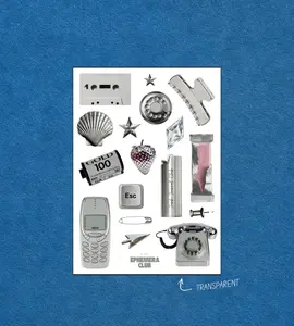 Transparent Silver Sticker Sheet