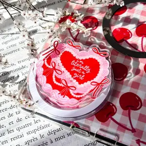 Coquette Kindle Grip, Red Heart Bookish Phone Grip, Magnetic Kindle Holder, Cute Gift for Book Lovers