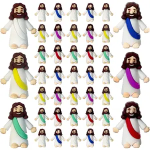 Mini Jesus Figures, Set of 30Count Action Figures Little Jesus Figures, Tiny Jesus Figures to Hide and Seek Religious Gifts for Easter Egg Stuffers