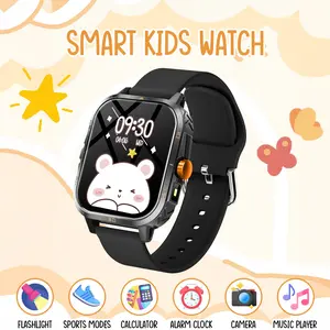 Kids Smart Watch, 1.83 HD Touch Screen, Wireless Call, Message Reminder, Music Playback, Remote Camera, Multi-Sport Modes, Weather Forecast, Flashlight, DIY Cute Fun Watch Faces, Perfect Birthday & Holiday Gift for Kids