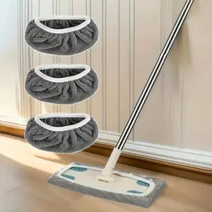3PCS Reusable Microfiber Mop Cloths, Wet & Dry Cleaning Pads, Washable Household Floor Cleaning Replacement Pads