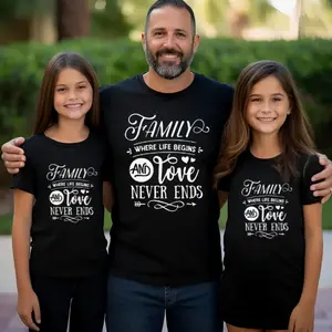 Where Life Begins And Love Never Ends T-Shirt, Family Reunion Tees, Best Family Shirt, Family Saying Shirts, Meaningful T Shirt, Bella Canvas T-Shirt