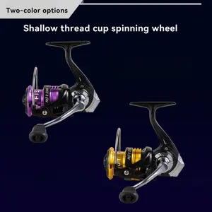 [W] MLS-II Series Spinning Fishing Reel - High-Performance Saltwater & Freshwater Heavy Duty Large Capacity Spool, 5.2:1 Gear Ratio, 12BB Bearing System, 17.64LB Max Drag, Stainless Steel Construction, Black/Purple/Golden Color Options