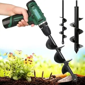 [Durable Material] Durable alloy auger drill bit made from high-quality materials, long-lasting durability, ideal for various digging tasks