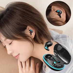 Wireless Headphones, Invisible Bluetooth Compatible Sleep Earbuds, Running, Exercise, Gaming, Noise Cancelling Headphones for Sports, Gifts for Loved Ones, Friends. Audio Electronic Headset Black