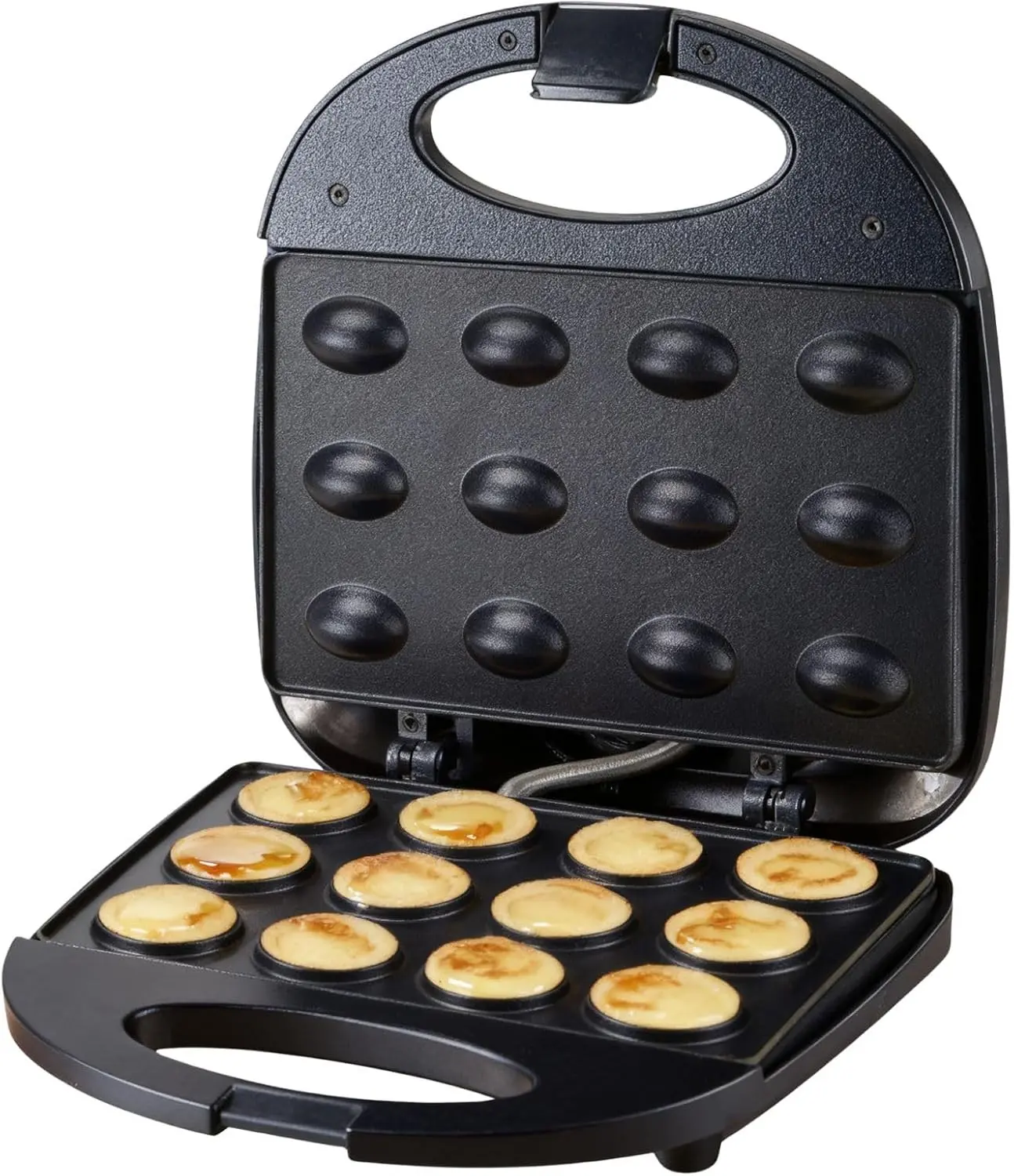 Walnut Cookie Maker 12 Holes Mini Nut Baking Supplies Double Sided Non Stick Automatic Temperature Control Walnut Cake Maker Machine for Home