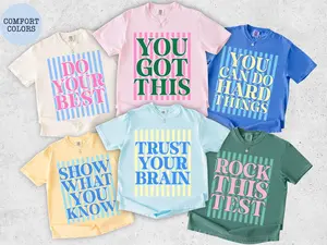Comfort Colors Custom Test Day Shirt, Matching State Testing Shirts, Teacher Team TShirt, Cute School Testing Day Tee, Testing Coordinator Shirt