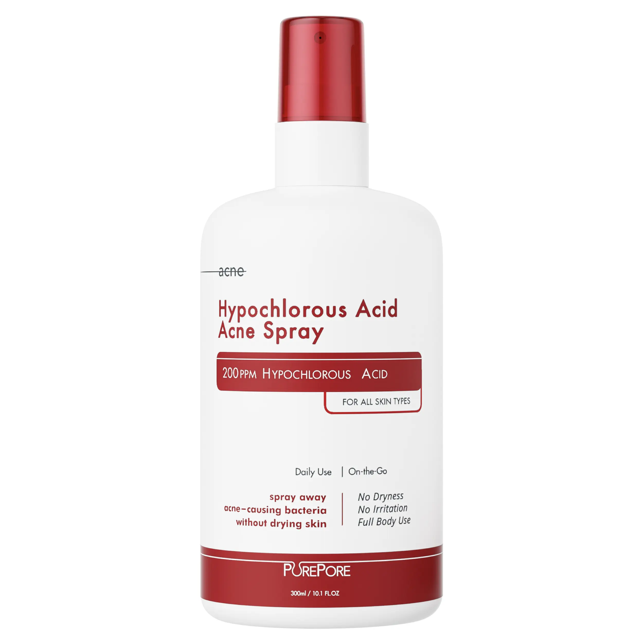 PurePore Hypochlorous Acid Acne Spray | 300ml