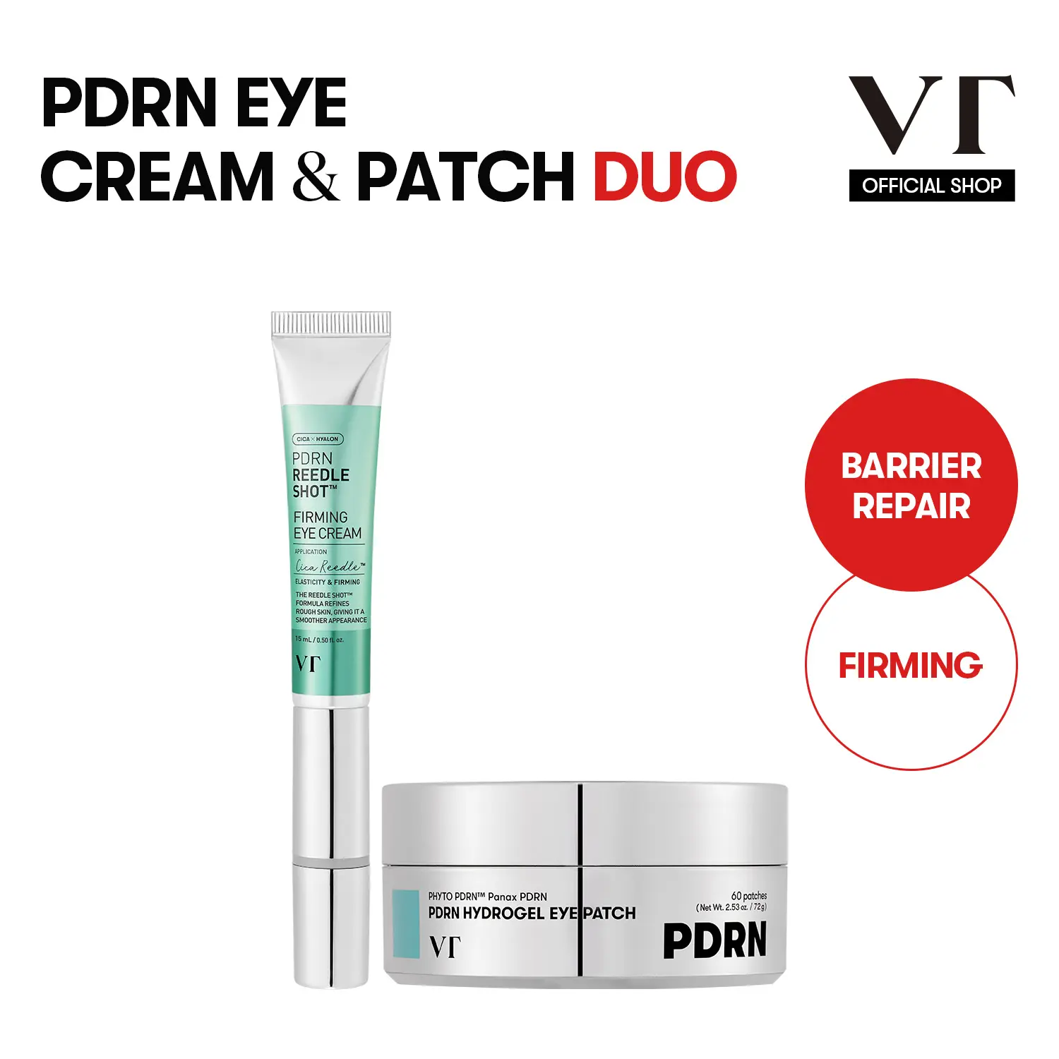 [VT COSMETICS] #1 viral PDRN Vibration Eye Applicator cream with PDRN Hydrogel Eye Patch, Barrier Repair, Firming,Lifting, Collagen, Microneedling Spicule, Cica Reedle, Brightening, Eye Care, Dark Circles, Under Eye