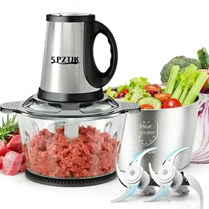 Meat grinder electric machine, Food Processors, Meat mincer，Meat Grinder 4 Bi-Level Blades, mixer grinder electric, food grinder electric, garlic chopper electric, Mini Electric Food Chopper, for Baby Food, Meat, Onion, Vegetables