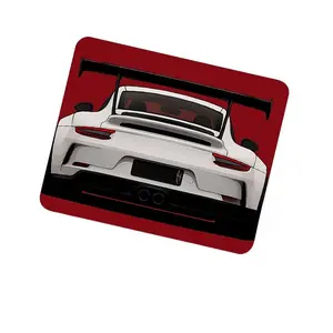 Luxury Racing Car Rear Wing Rubber Mouse Pad, Non-Slip Base, Suitable for Office, Study And Game, Portable And Durable, Desk Pad Size 20X24cm