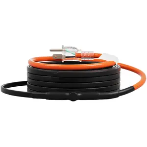 VEVOR Self-Regulating Pipe Heating Cable,  15FT 5W/FT Heat Tape for Pipes Freeze Protection, Water Pipe Heat Cable with Built-in Thermostat Protects PVC Hose, Metal and Plastic Pipe from Freezing