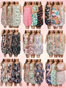 Freedom of Choice Plus Size 3-Pack Sleeveless Nightgowns | Comfy Tank Loungewear Sleep Dress 1XL-5XL