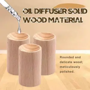Set of 8 Wooden Essential Oil Diffusers, Eco-Friendly Reusable Design, Continuous Fragrance Aroma Release, Ideal for Bedroom Living Room Office