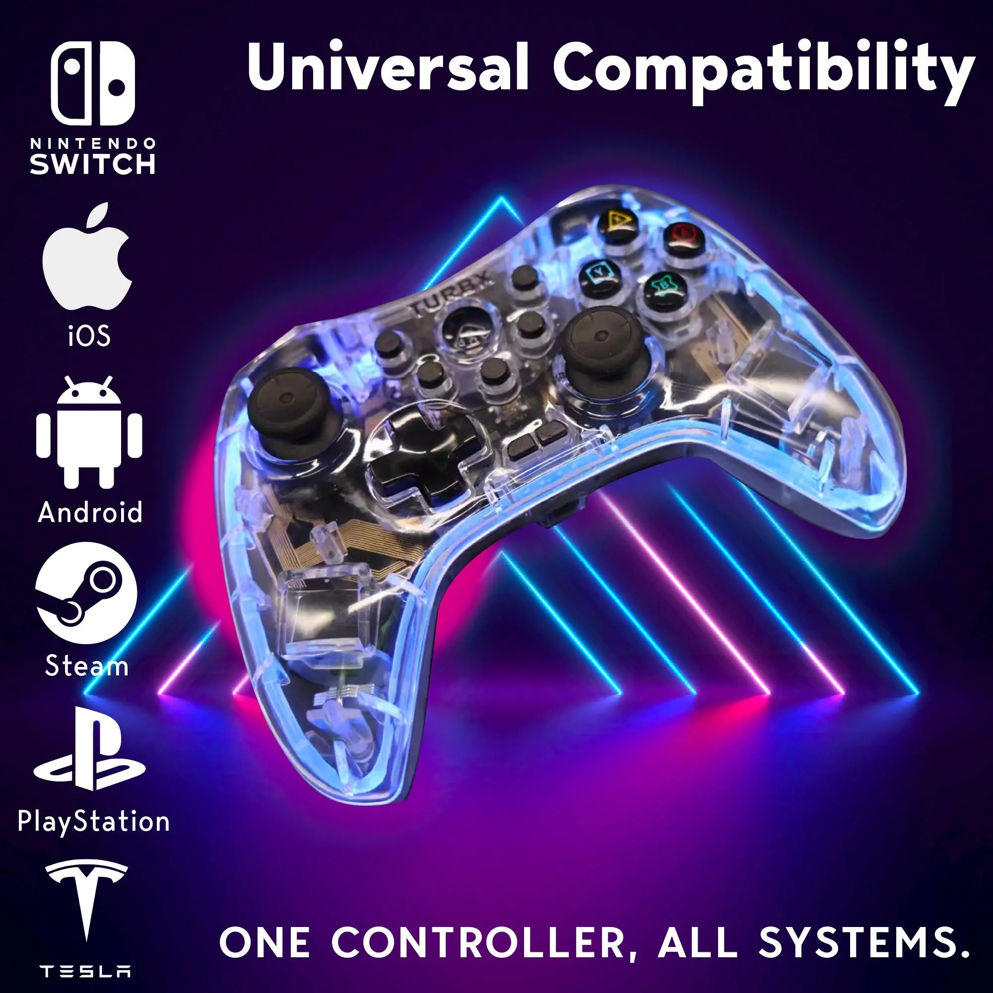 7-in-1 Wireless Game Controller Set for Switch, PC & Mobile