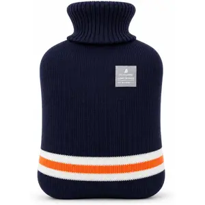 Hot Water Bottle with Classic Striped Cover, 2L Hot Water Bag for Menstrual Cramps, Neck and Shoulder Pain Relief, Hot and Cold Therapies, Hand Feet Warmer