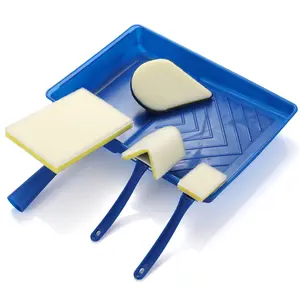 Paint Pad Set for Walls & Ceilings – 7'' Paint Edger Kit with Corner Pad & Refills, Painting Tool, No Drip Microfiber Paint Pads, Perfect for Trim & Edge Painting, Faster Than Rollers & Brushes, Smooth Professional Finish for DIY Home Painting Projects