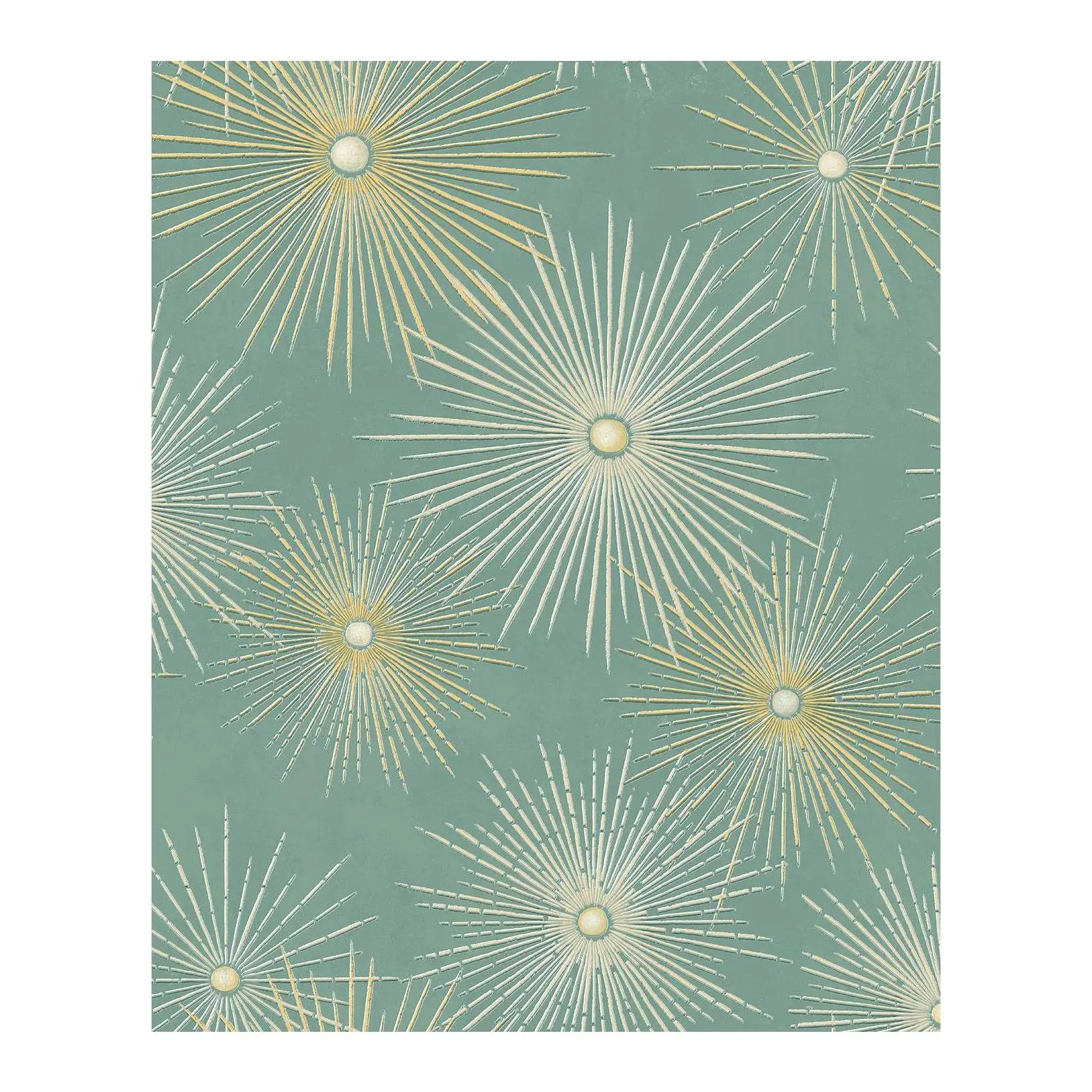 NextWall Starburst Geo Mid Century Peel and Stick Wallpaper NextWall Starburst Geo Mid Century Peel and Stick Wallpaper