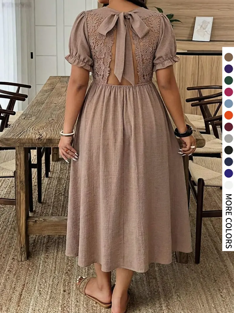 plus size lace dress uk - TikTok Shop