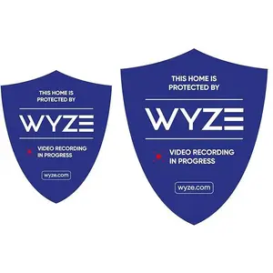 Reflective Wyze Security Sticker for Property Protection