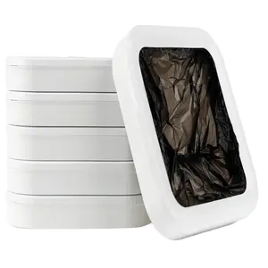 6 Pack Replacement Waste Bags for Self Sealing Smart Trash Can Auto Packing and Changing Bags Supports Approximately 180 Uses Compatible for T1/T1S/T Air