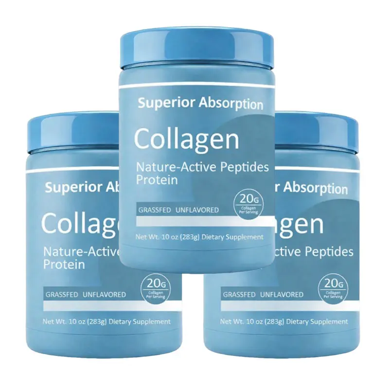 Collagen Bio-Peptide Powder 10oz Hair Skin and Nails Superior Absorption Grass Fed Protein Supplement Advanced with 18 Essential Amino Acids