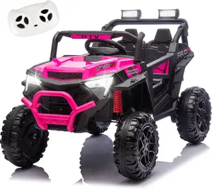 Kartivo 24V 2x200W Kids Ride on UTV, Electric Ride on Toys for Toddlers & Big Kids w/Parent Remote, High Chassis SUV Car with Extra Trunk, 4-Wheel Suspension, Music & Bluetooth, Christmas Gift