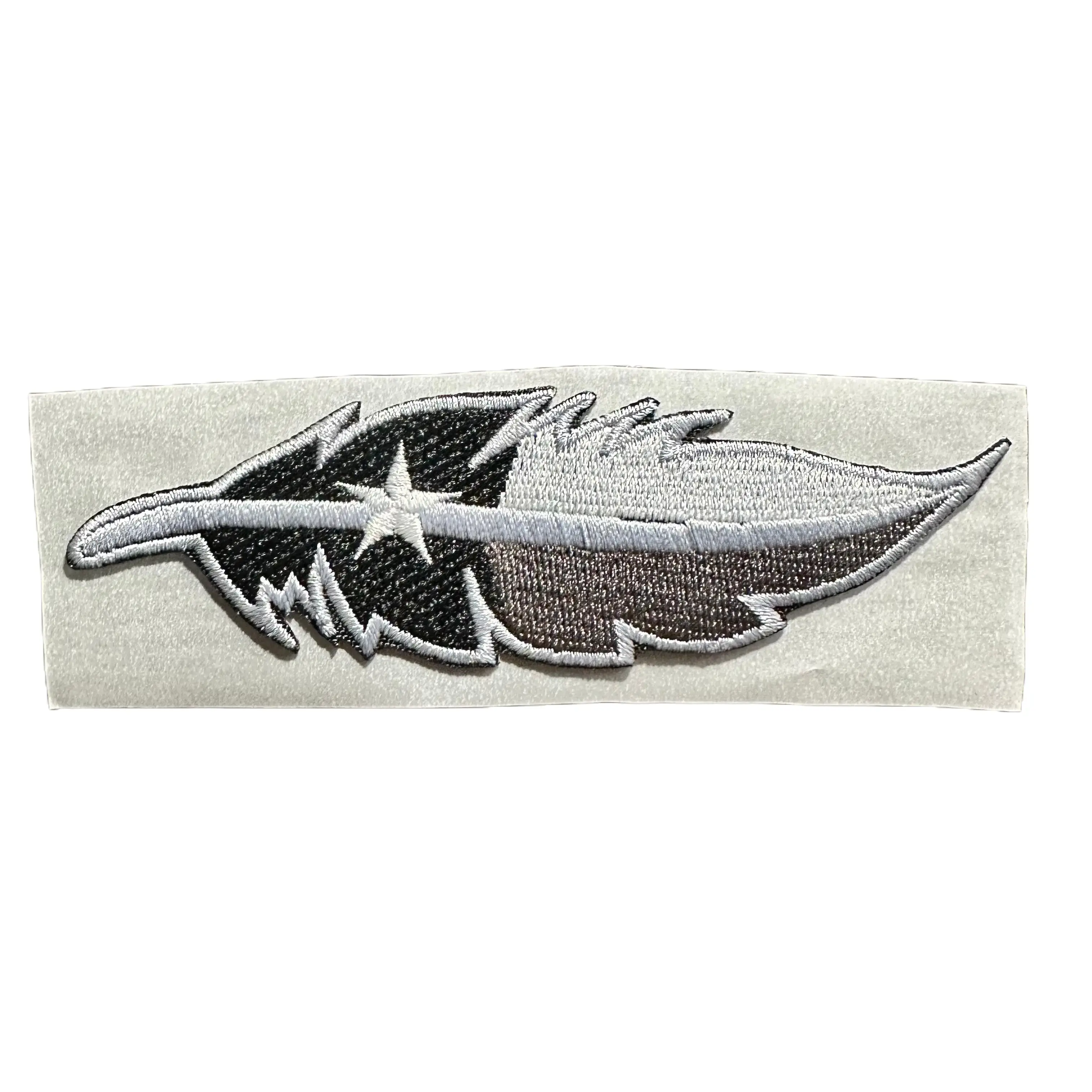 Texas Flag Feather Embroidered Hat Patch