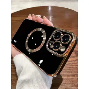 Plating Magnetic Phone Case Compatible With Apple iPhone 15/15Plus/15Pro/15Promax