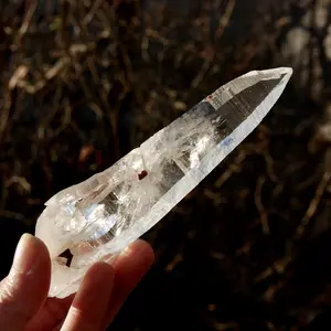 5.75in ET DT Colombian Lemurian Seed Quartz Crystal Laser Record Keeper Starbrary, Peñas Blancas