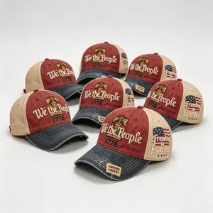 Multi-Color Block Patriotic Cap - Defend Liberty & Freedom is Essential 1776 Vintage Dad Hat.Summer vibes,summerwins