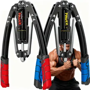 Upper Limb Strength Exercise Equipment - Adjustable 22-440lbs Hydraulic Power Home Chest Expander Shoulder Muscle Training Fitness Equipment Arm, Dual Arm Grip Device