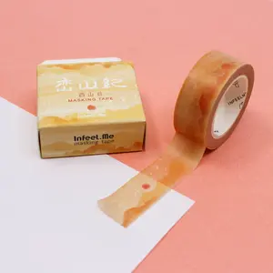 Yellow Desert Mountainscape Washi