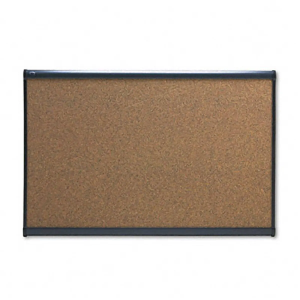 Quartet B243G Prestige Horizontal Wall Mount Bullet Board, Graphite-Blend Cork, 36x24in Aluminum Frame, High-Density Backing, Self-Healing Lasting Durable Surface, Maximum Pin-Holding Power, Quick Clips Included