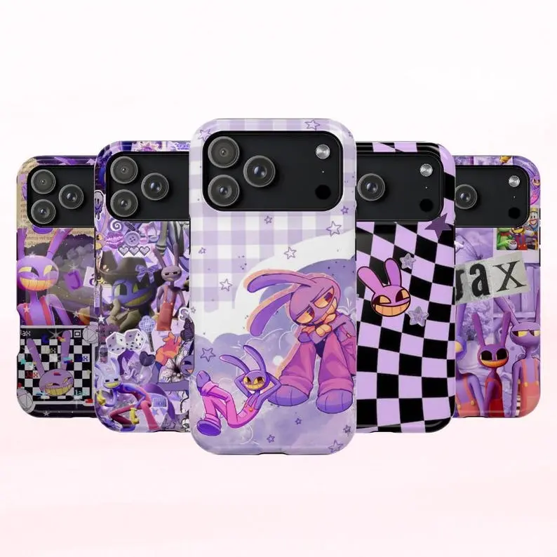 The Amazing Digital Circus Tough Phone Case, Jax Phone Case, Caine TADC Case Gifts , Anime case, Compatible With iPhone 11 -17, Samsung S21 - S26
