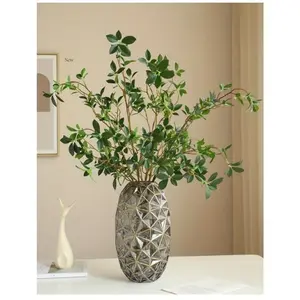 4pcs Artificial Magnolia Leaf Decorations Ornaments - Decorative Plant Leaves, Home Decor Artificial Branches And Leaves, Studio Decor, Art Gallery Coffee Shop Atmosphere Decor, Bedroom And Living Room Decor, Home Warm Gift, Artificial Fern Plant