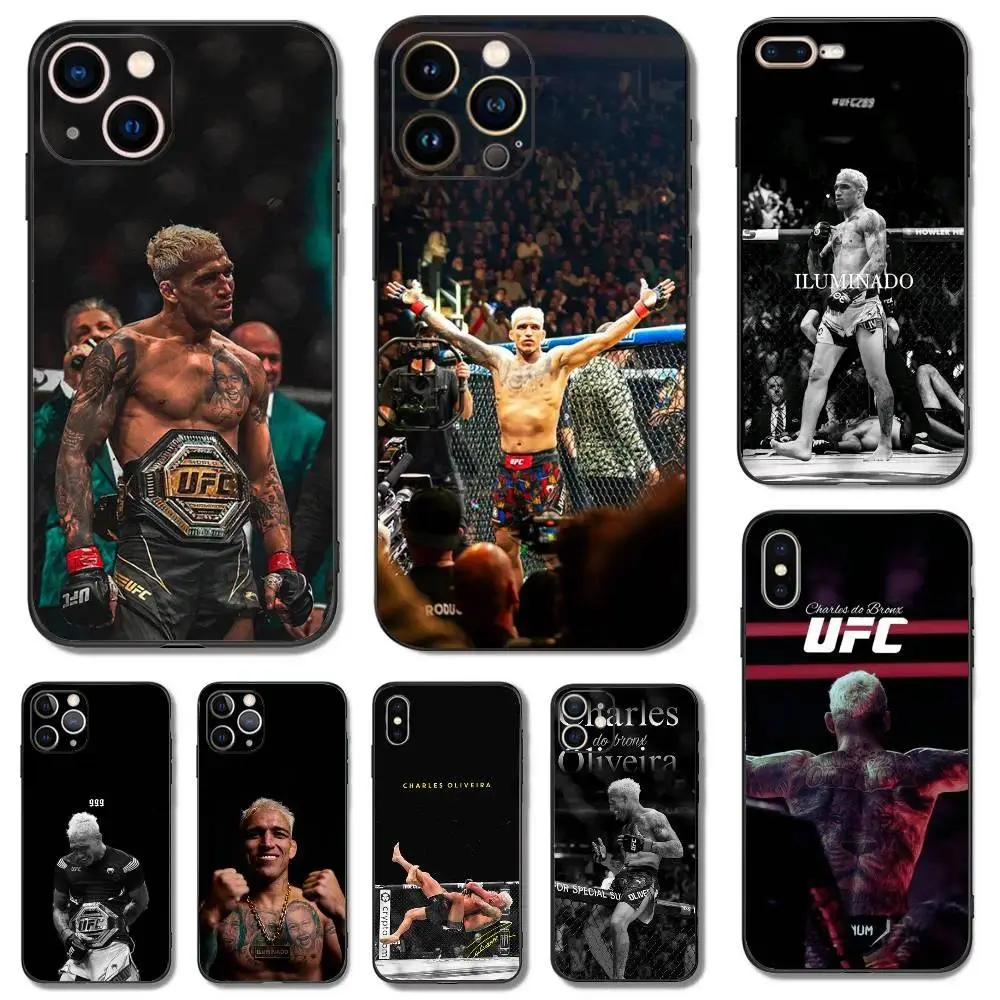Charles Oliveira UFC Fighter Smartphone Case - Fan Edition Mobile Accessory for iPhone 17/16/15/14/13/12/11 Pro Max Plus Air, Ideal Halloween Gift
