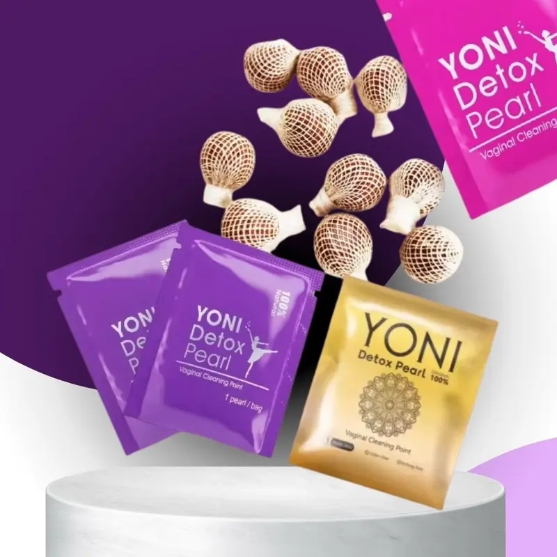 YONI Detox Pearl 5pcs+Applicator Yoni Pearls Detox Ball with String and Applicator by FIARRA for Your Needs vaginal suppository