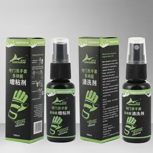 Two-pack goalkeeper glove adhesive enhancer and cleaner, specialized anti-slip cleaning and maintenance spray for goalkeeper gloves