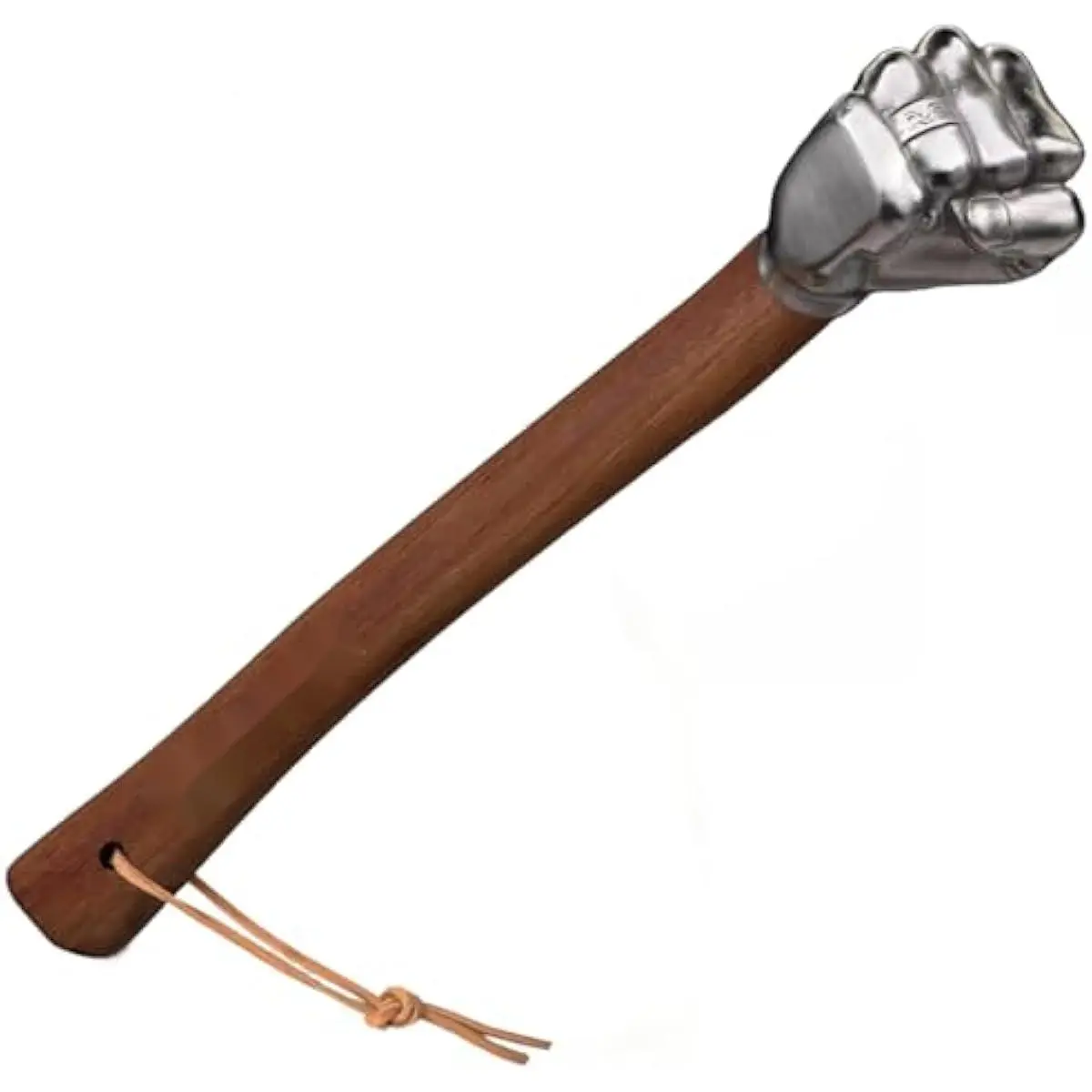 Fist Hammer Tool 2 Lbs Iron Fist-Shaped Sledge Hammer Stainless Steel & Iron Solid Head Wooden Handle Multi-Purpose Tool for Gardening Camping Emergency Use Home/Office Decor, Gifts for Men