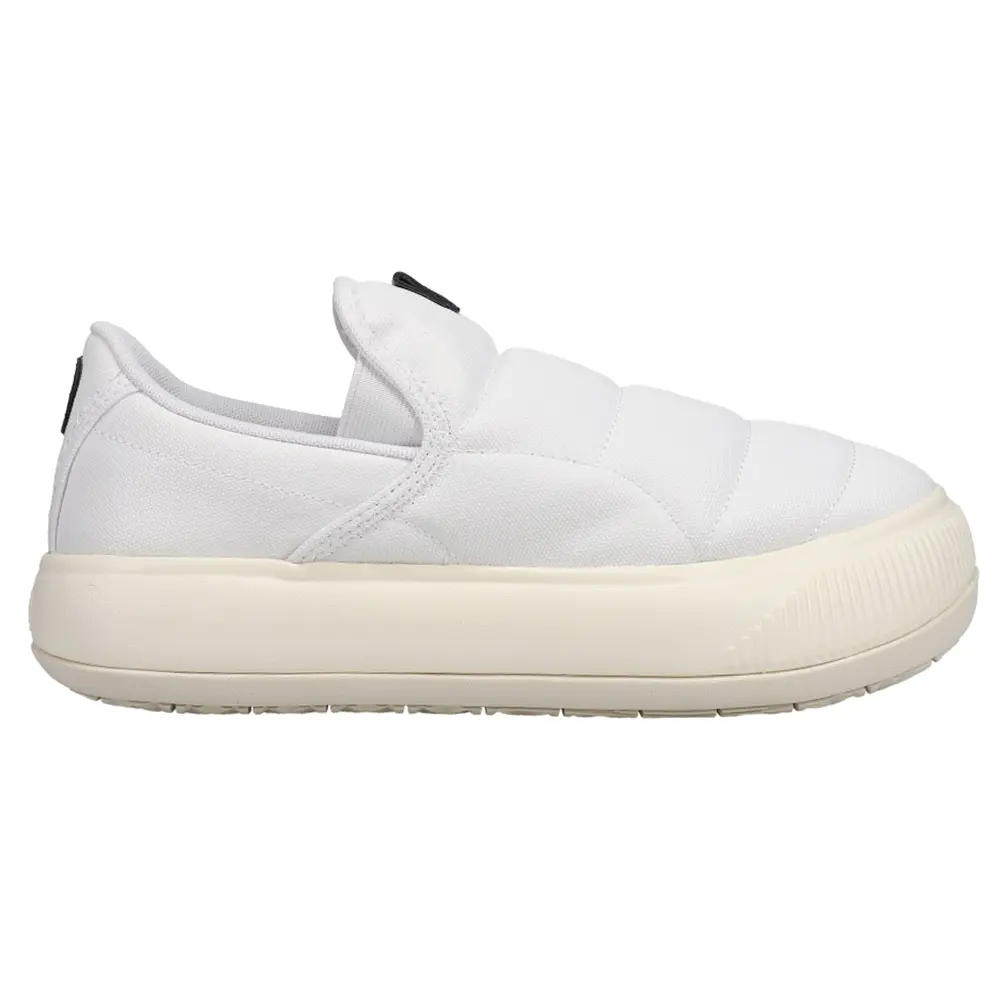 PUMA Womens Suede Mayu Slip-On Canvas Sneakers Shoes Casual - White