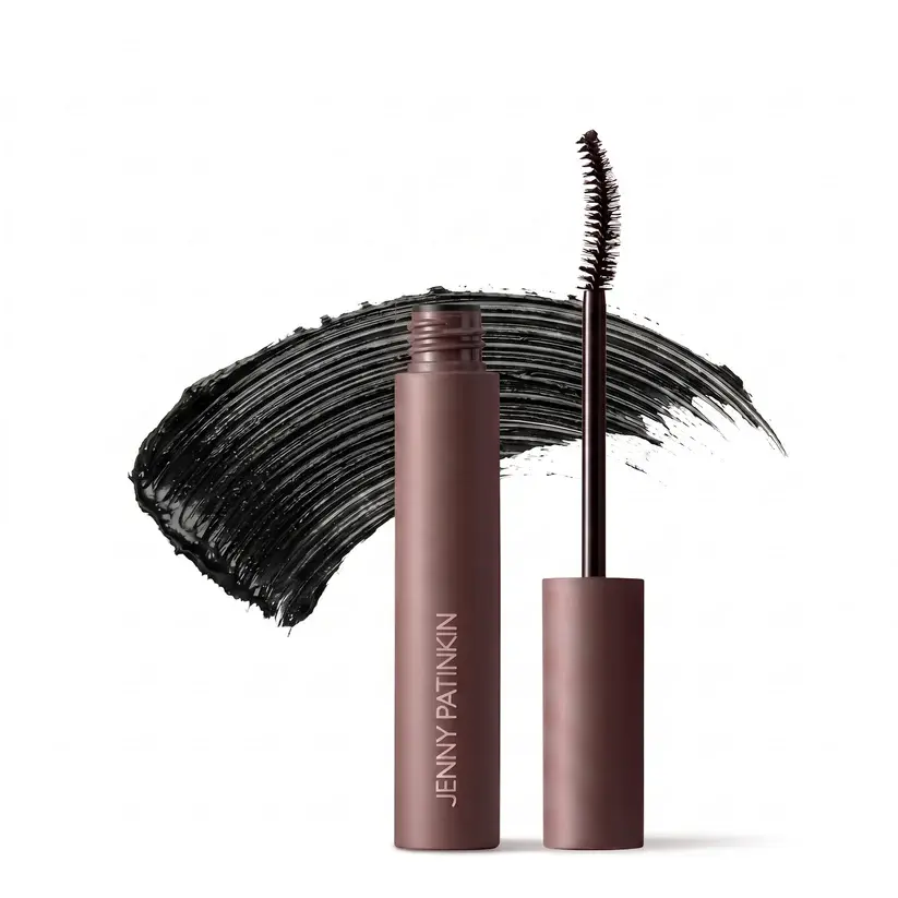 Jenny Patinkin The Big Reveal Volumizing Mascara | Thickening, Curl Lock & Lash Lift | Smudge-Proof, Flake-Free, Water-Resistant | Vegan Black Mascara for Hooded, Small & Mature Eyes
