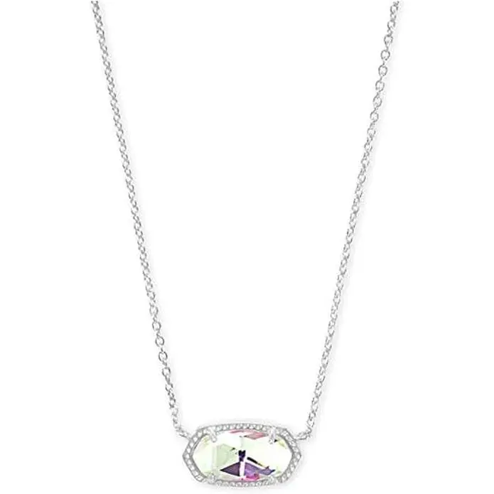 Kendra Scott Elisa Silver Pendant Necklace - Statement Fashion Everyday Jewellery, Pendants Jewelry (SKU:4217716754), Statement Necklace, Fashion Necklace