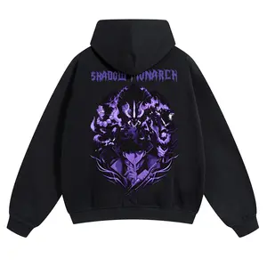 Solo Leveling Unisex FallFreshness outfits men streetwear 80s 90s graphic tees cotton Anime funny 300G Hoodies men gifts